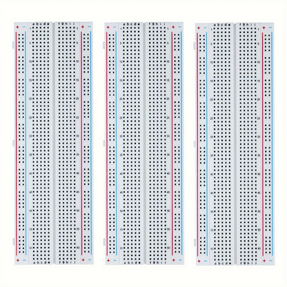 Breadboard Kit for Arduino/ESP32/STM32, 830/400/170 Points MB-102 Solderless Prototype Board Set for Circuit Design and Testing