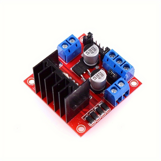 1PC/3PCS L298N Motor Driver Module with Jumper Wires, High Voltage High Current Dual H-Bridge Driver, Robot Programming, Smart Car, Compatible with Arduino Uno Mega2560, Raspberry Pi