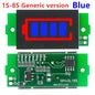 1S 2S 3S 4S Single 3.7V Lithium Battery Capacity Indicator Module, 4.2V Blue Screen Li-Ion Power Tester, Voltage Display for DIY Projects, Electric Scooter, E-bike, and Power Banks